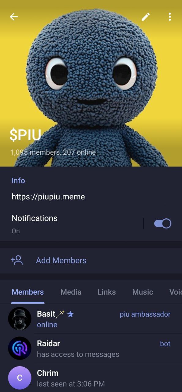 Ambassador for $PIU token ( Push to 1M market cap)