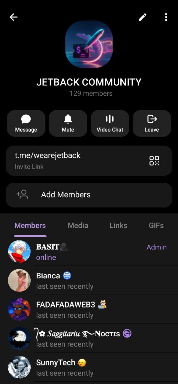 $JETBACK — Community manger for JetBack